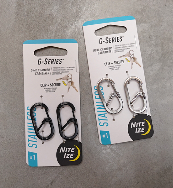 【NITE IZE】ナイトアイズ G Carabiner ＃1 (2個入り) "2Color" ※ネコポス可
