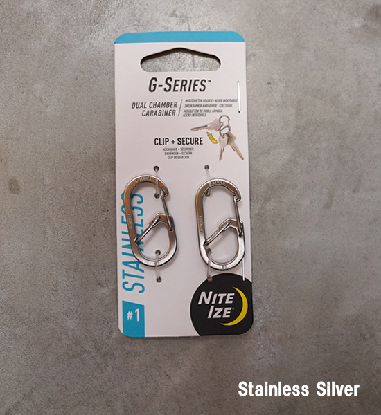 【NITE IZE】ナイトアイズ G Carabiner ＃1 (2個入り) "2Color" ※ネコポス可