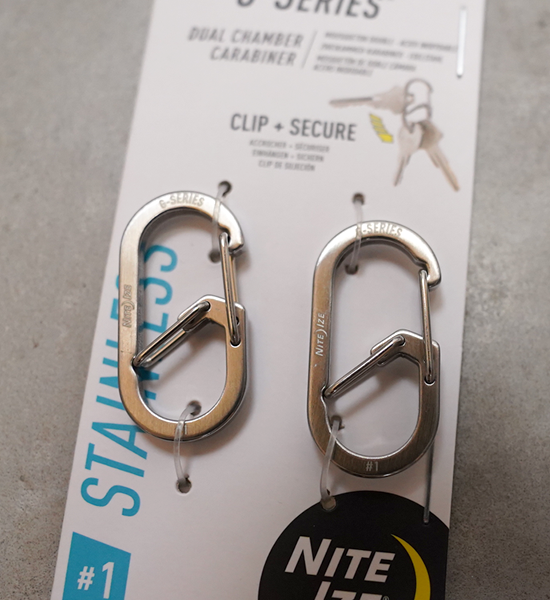 【NITE IZE】ナイトアイズ G Carabiner ＃1 (2個入り) "2Color" ※ネコポス可