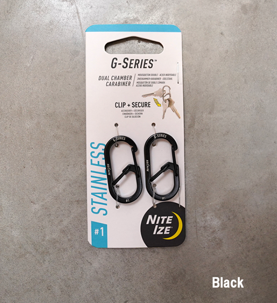 【NITE IZE】ナイトアイズ G Carabiner ＃1 (2個入り) "2Color" ※ネコポス可