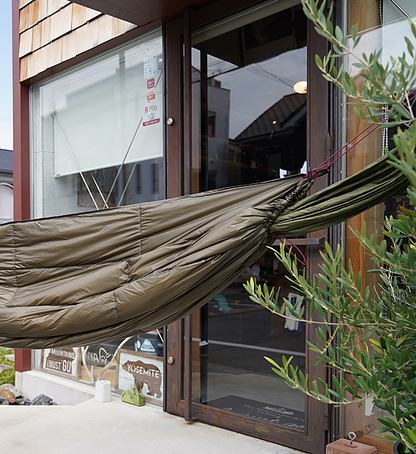 【凌 しのぎ】AXESQUIN ハンモックアンダーキルト 120 "センザイチャ"