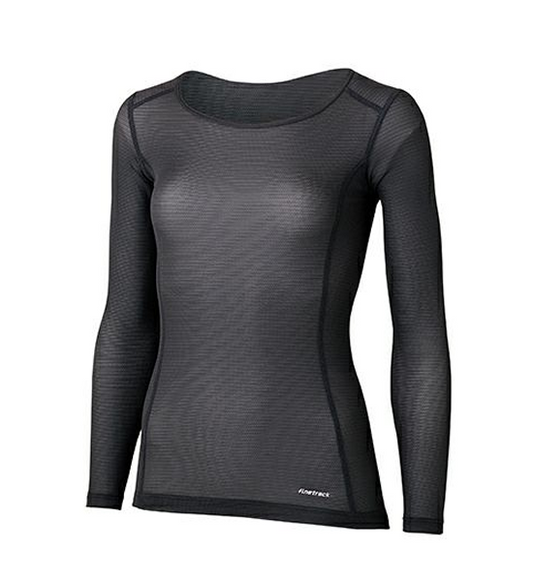 【finetrack】ファイントラック women's Dry Layer Warm Long Sleeve "Graphite" ※ネコポス可