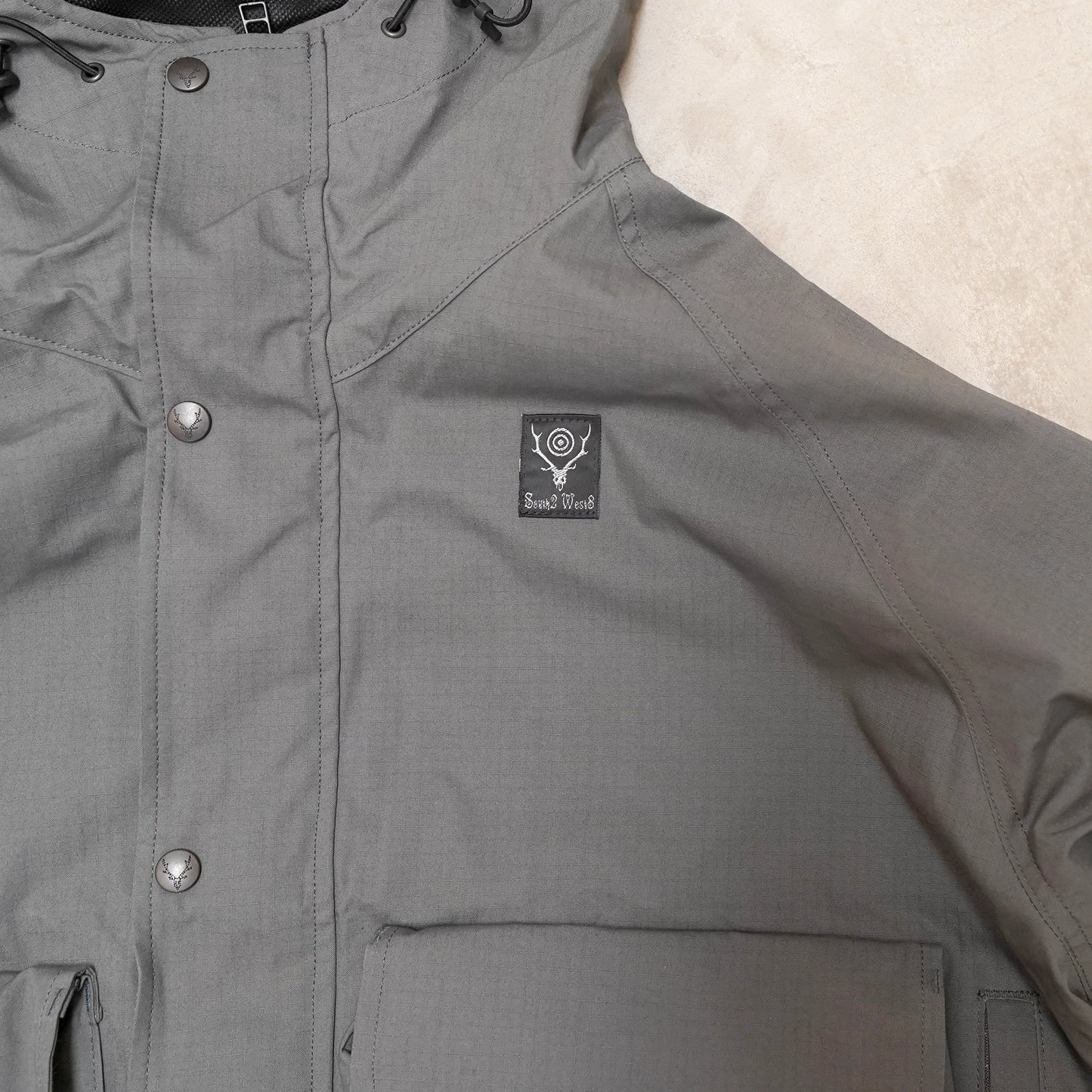 【South2 West8】サウスツーウエストエイト men's River Trek Utility Jacket-C/MO Ripstop "Gray"