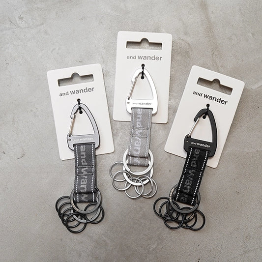 【and wander】アンドワンダー key hook "3Color"  ※ネコポス可