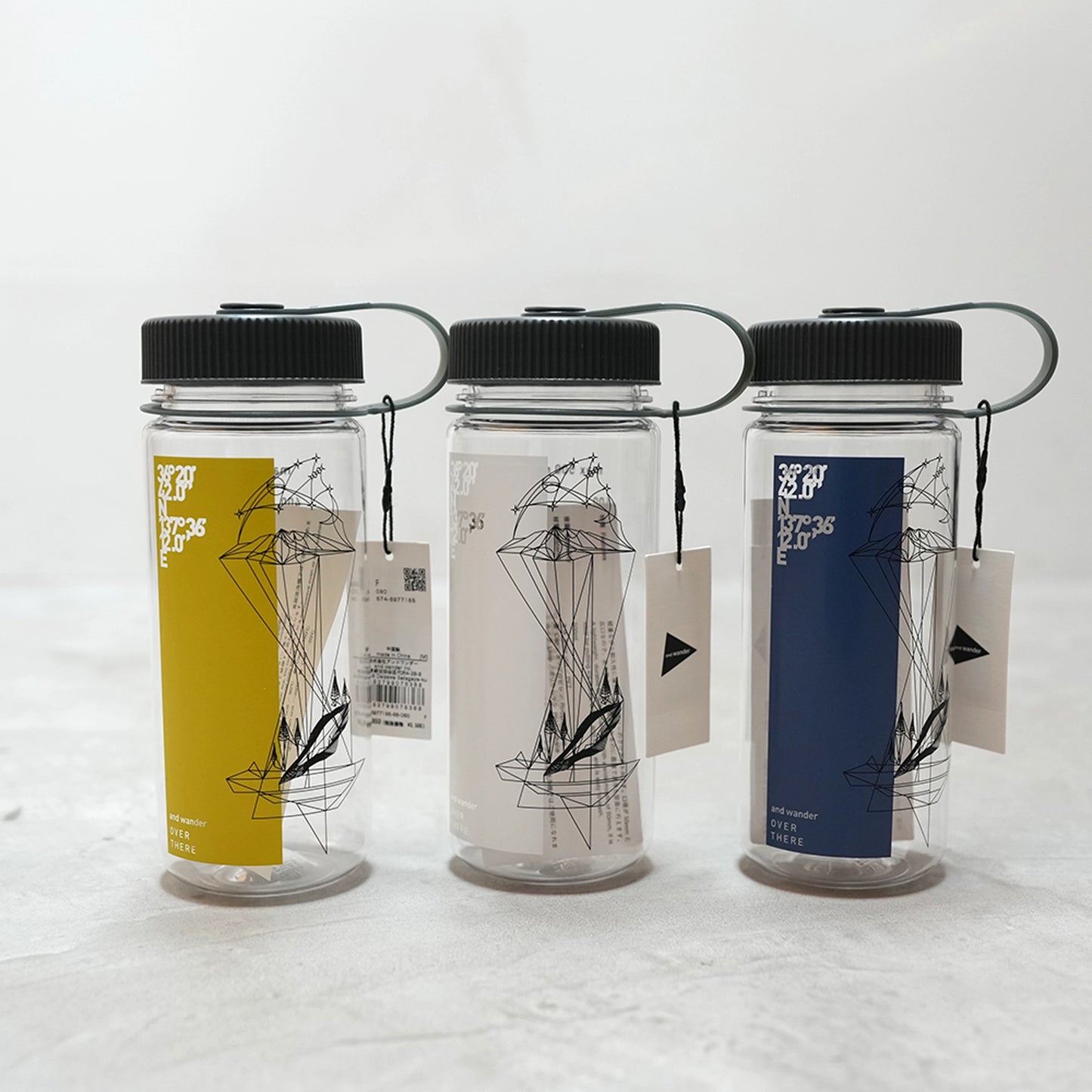 【and wander】アンドワンダー kagamiike printed bottle "3Color"