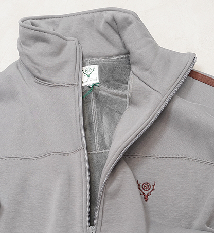 【South2 West8】サウスツーウエストエイト Trainer Jacket-Fleece Lined Jersey "2Color"