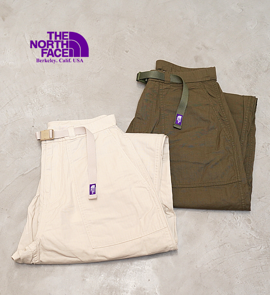 【THE NORTH FACE PURPLE LABEL】ノースフェイスパープルレーベル men's Ripstop Wide Cropped Pants "2Color"