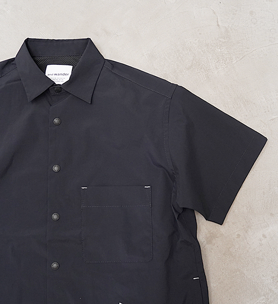 【and wander】アンドワンダー women's UV cut stretch SS shirt "2Color"