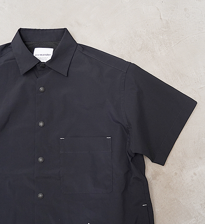 【and wander】アンドワンダー women's UV cut stretch SS shirt "2Color"