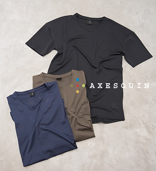 【凌 しのぎ】AXESQUIN ウロコシャツ 半袖 "3Color"