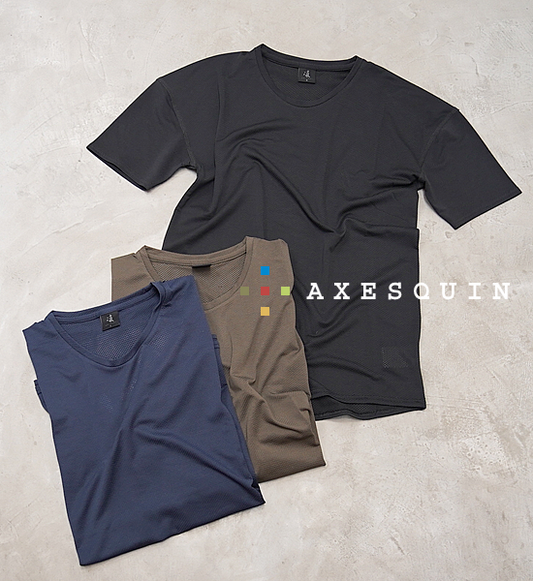 【凌 しのぎ】AXESQUIN ウロコシャツ 半袖 "3Color"