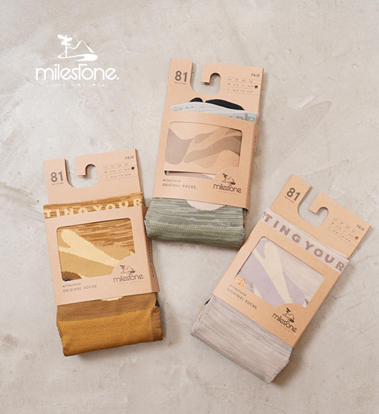 【milestone】マイルストーン Original Socks "3Color" ※ネコポス可
