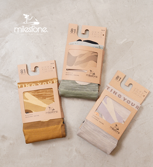 【milestone】マイルストーン Original Socks "3Color" ※ネコポス可