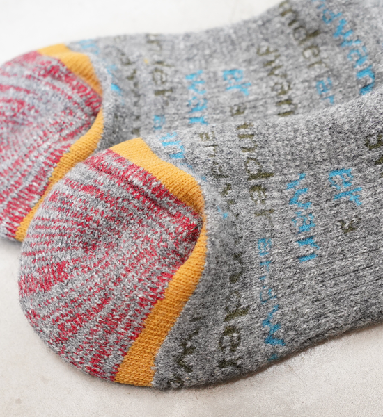 【and wander】アンドワンダー and wander wool socks "3Color"
