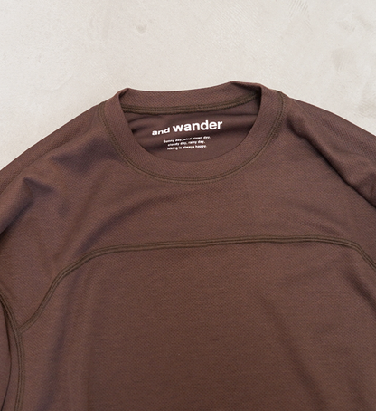 【and wander】アンドワンダー women's power dry jersey LS T "3Color"