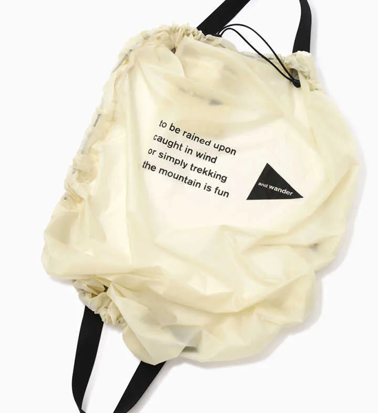 【and wander】アンドワンダー sil cover bag "2Color" ※ネコポス可