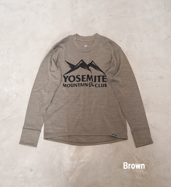【BRING×Yosemite】unisex BRING×Yosemite Yosemite Mountain The Club Long Sleeve Tee  "2Color" ※ネコポス可