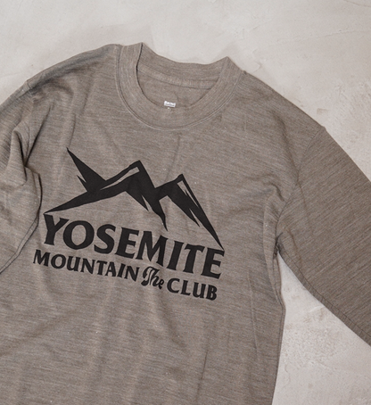 【BRING×Yosemite】unisex BRING×Yosemite Yosemite Mountain The Club Long Sleeve Tee  "2Color" ※ネコポス可