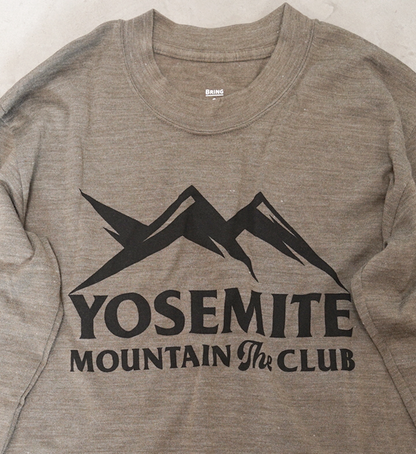 【BRING×Yosemite】unisex BRING×Yosemite Yosemite Mountain The Club Long Sleeve Tee  "2Color" ※ネコポス可