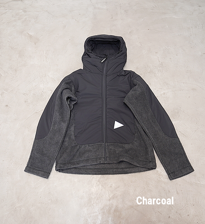 【and wander】アンドワンダー women's top fleece jacket "3Color"