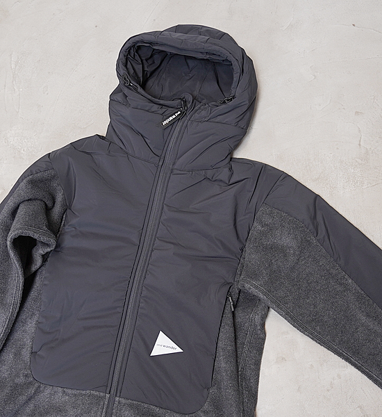 【and wander】アンドワンダー women's top fleece jacket "3Color"