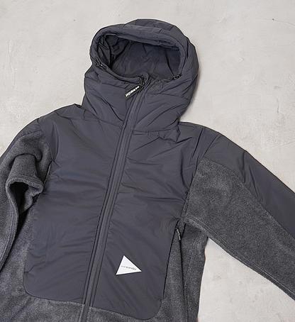 【and wander】アンドワンダー women's top fleece jacket "3Color"