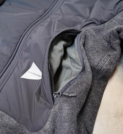 【and wander】アンドワンダー women's top fleece jacket "3Color"