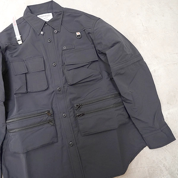 【Mountain Research】マウンテンリサーチ Phishing Shirt "Black"