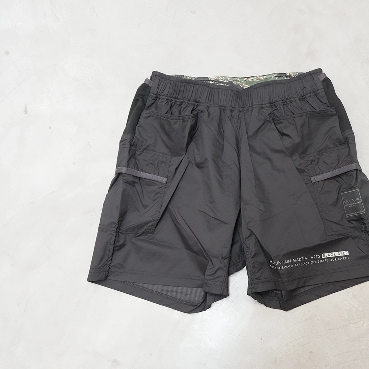 【Mountain Martial Arts】マウンテンマーシャルアーツ  unisex MMABB PERTEX® 7-pockets Run Shorts “Liger” “Black”