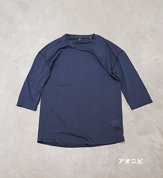 【凌 しのぎ】AXESQUIN unisex ウロコシャツ 七分袖 "2Color"