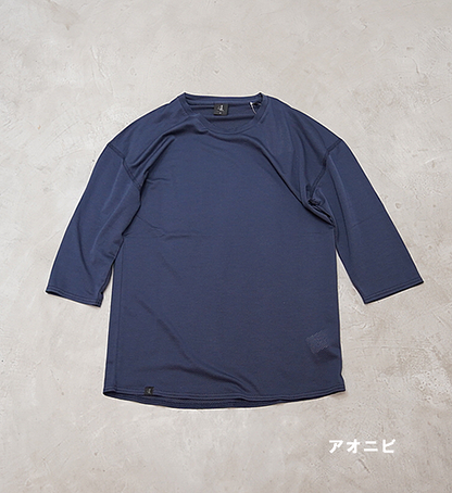 【凌 しのぎ】AXESQUIN unisex ウロコシャツ 七分袖 "2Color"