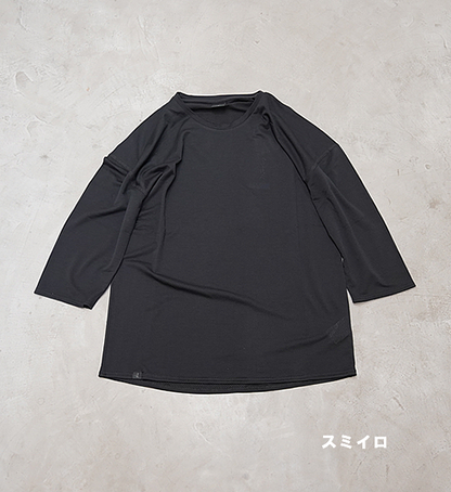 【凌 しのぎ】AXESQUIN unisex ウロコシャツ 七分袖 "2Color"