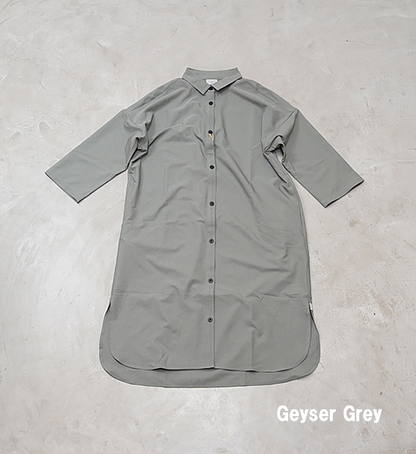 【HOUDINI】フーディニ women's Route Shirt Dress "3Color"