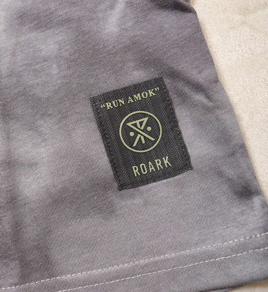 【ROARK RUN AMOK】ロアークランアモック men's Mathis Tie Dye SS "Gray" ※ネコポス可