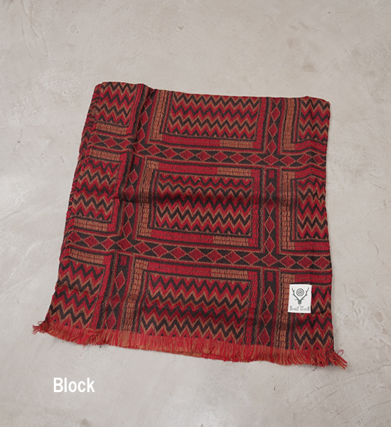 【South2 West8】サウスツーウエストエイト Stole-Cotton Jacquard/Ethnic "3Color" ※ネコポス可