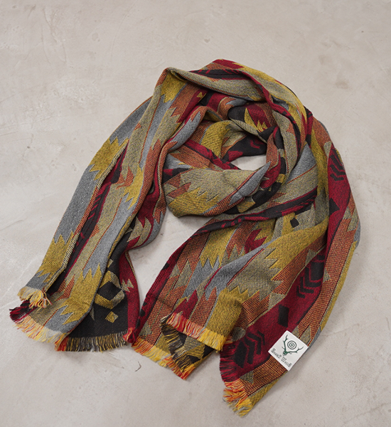 【South2 West8】サウスツーウエストエイト Stole-Cotton Jacquard/Ethnic "3Color" ※ネコポス可