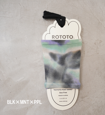 【ROTOTO】ロトト Rototo Foot Band "Tie Dye" "3Color" ※ネコポス可
