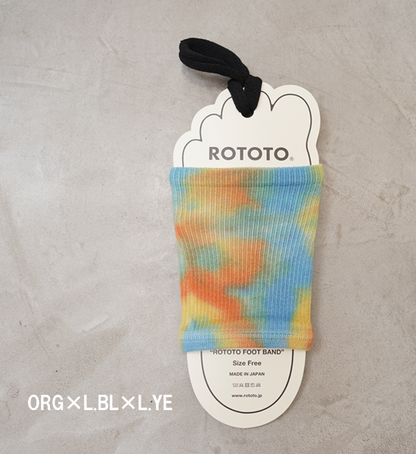 【ROTOTO】ロトト Rototo Foot Band "Tie Dye" "3Color" ※ネコポス可