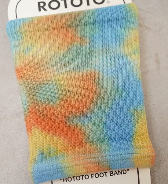 【ROTOTO】ロトト Rototo Foot Band "Tie Dye" "3Color" ※ネコポス可