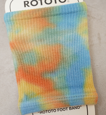 【ROTOTO】ロトト Rototo Foot Band "Tie Dye" "3Color" ※ネコポス可