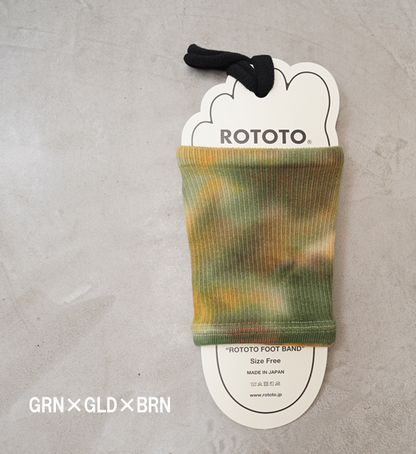 【ROTOTO】ロトト Rototo Foot Band "Tie Dye" "3Color" ※ネコポス可
