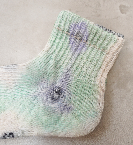 【ROTOTO】ロトト Hemp Organic Cotton Pile Ankle Socks "Tie Dye" "3Color" ※ネコポス可