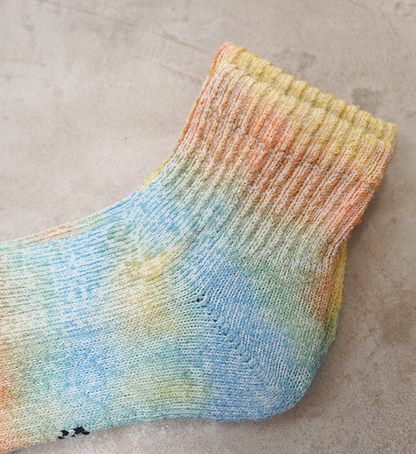 【ROTOTO】ロトト Hemp Organic Cotton Pile Ankle Socks "Tie Dye" "3Color" ※ネコポス可