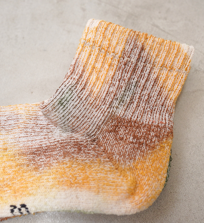 【ROTOTO】ロトト Hemp Organic Cotton Pile Ankle Socks "Tie Dye" "3Color" ※ネコポス可