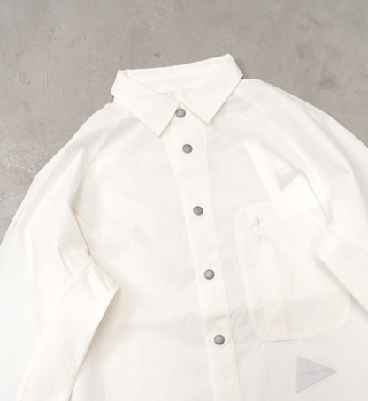 【and wander】アンドワンダー women's fleece base LS shirt "2Color"