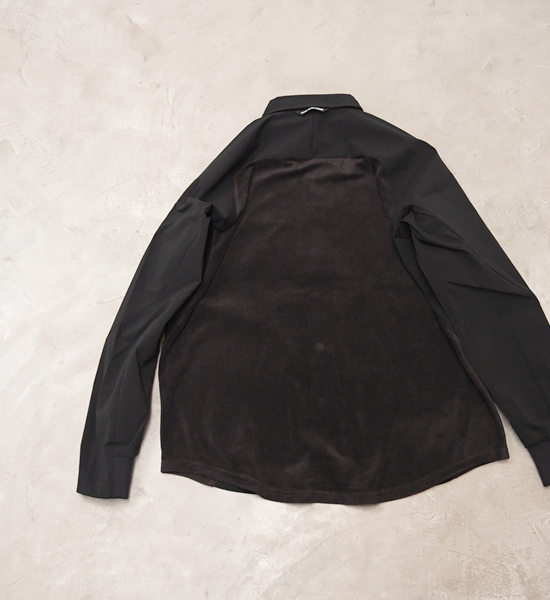 【and wander】アンドワンダー women's fleece base LS shirt "2Color"