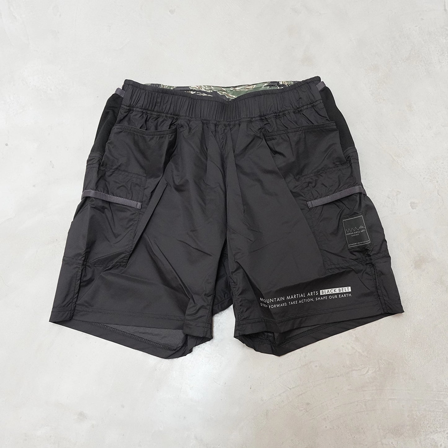 【Mountain Martial Arts】マウンテンマーシャルアーツ  unisex MMABB PERTEX® 7-pockets Run Shorts “Liger” “Black”