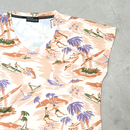 【Mountain Martial Arts】マウンテンマーシャルアーツ women's MMA  Aloha French Sleeve "2Color" ※ネコポス可