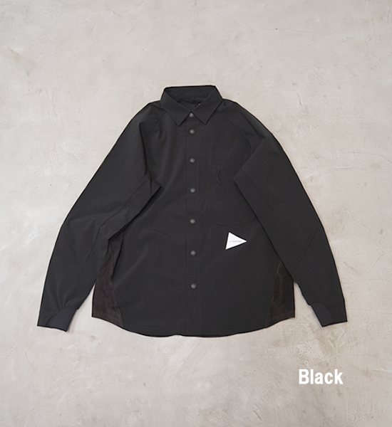 【and wander】アンドワンダー women's fleece base LS shirt "2Color"