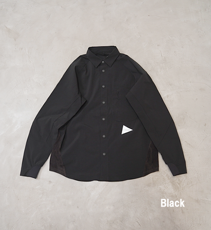 【and wander】アンドワンダー women's fleece base LS shirt "2Color"